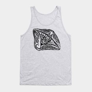 Manta Ray Block Print Tank Top